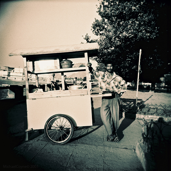 Street vendor - Filmed with a Holga camera, at the time of East Timor’s independence.
